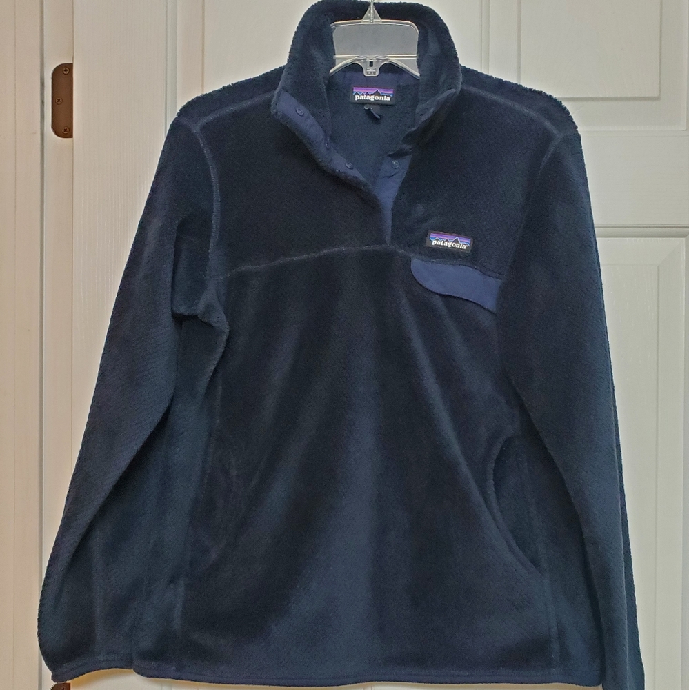Lg Patagonia Pull Over Navy